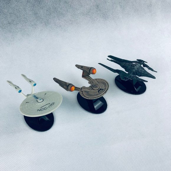 Star Trek Beyond 3 Mini Ship Models - USS Enterprise, USS Franklin & Swarm Ship - Picture 4 of 12
